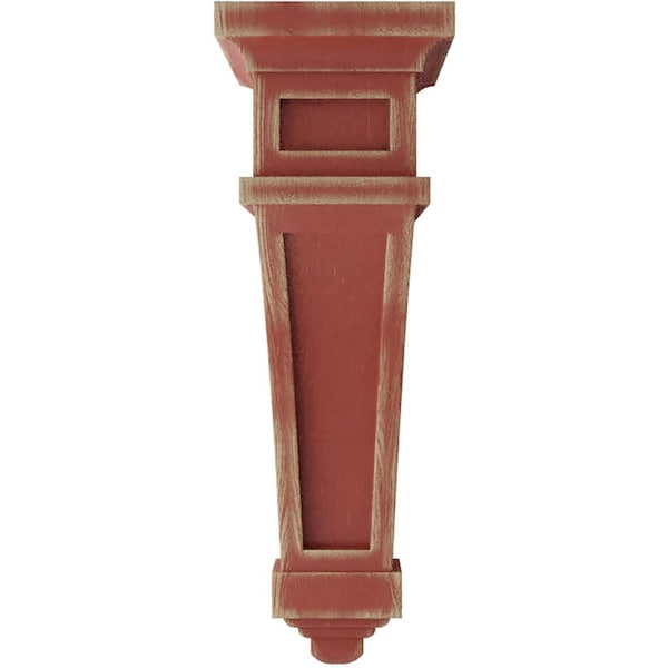 4 1/2W X 10D X 13 3/4H Arlington Wood Vintage Decor Corbel, Salvage Red